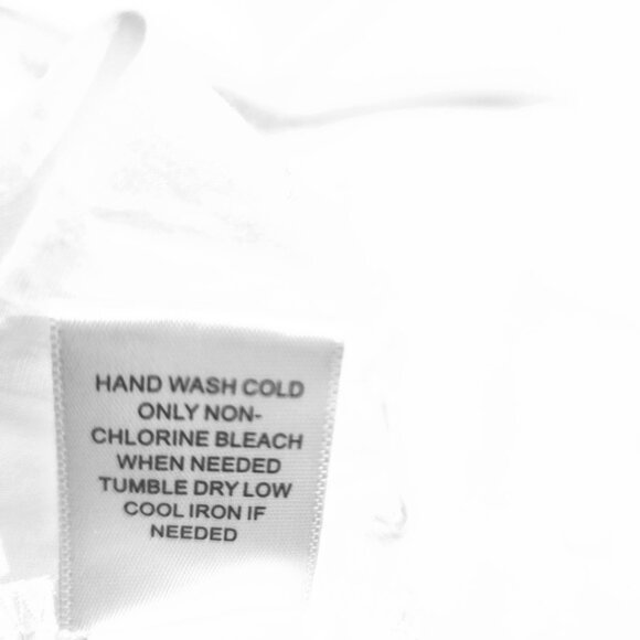 Soft White Cotton Eyelet Micro Ruffle Off-Shoulder Boho Festival Top Sz XL - Picture 8 of 11